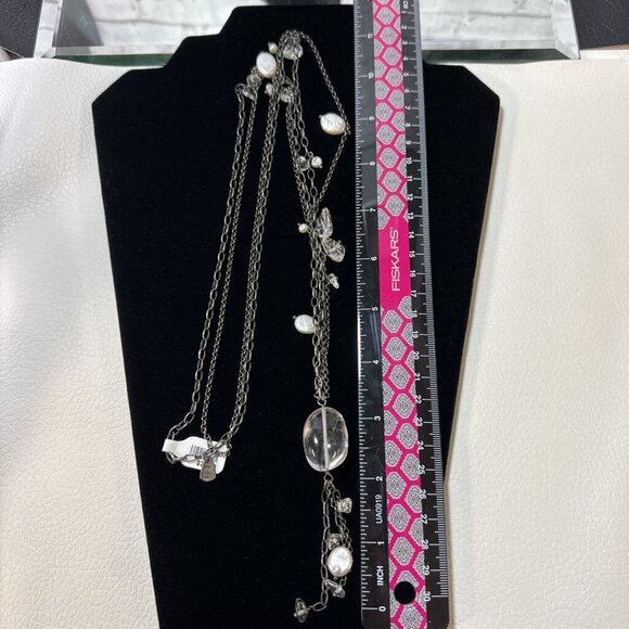Silpada Sterling Clear Bead Chain Necklace - Picture 1 of 2